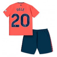 Camiseta Everton Dele Alli #20 Segunda Equipación Replica 2023-24 para niños mangas cortas (+ Pantalones cortos)